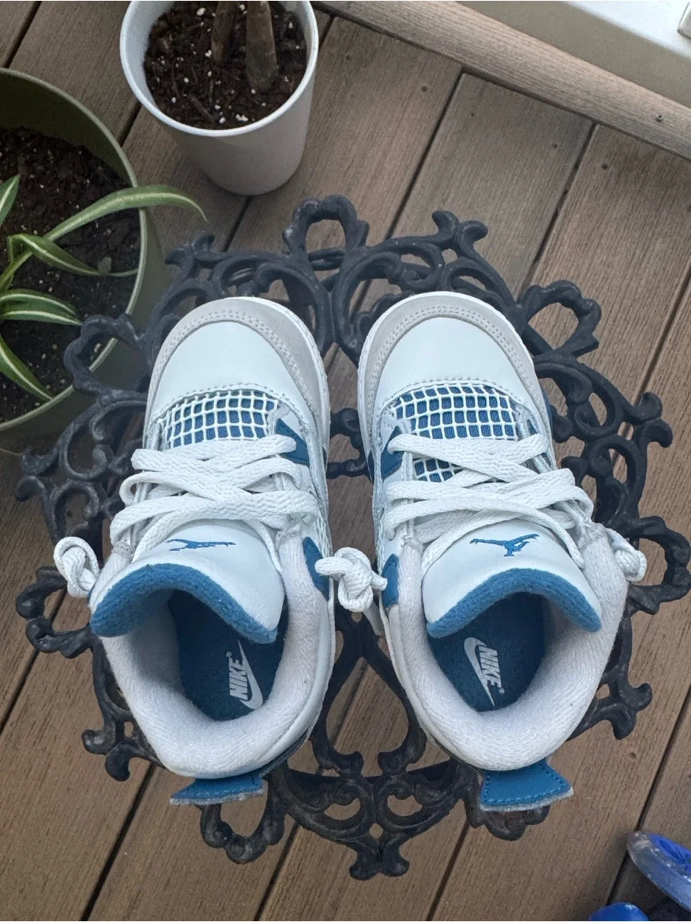 Air Jordan 4 ‘Industrial Blue’ Toddler Sneakers Size 8 toddler boys